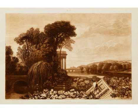 Joseph Mallord William TURNER (1775-1851) Isis, 1819  Etching and mezzotint, image 18 x 26cm, sheet 30 x 43cm, mountedDrawn a