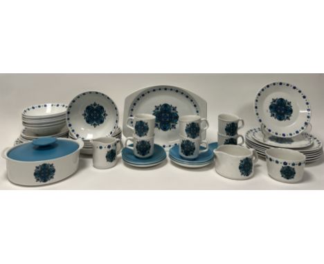 A collection of 1960s J&amp;G Meakin Studio dinner and tea ware in the 'Impact' pattern (48 pieces) 