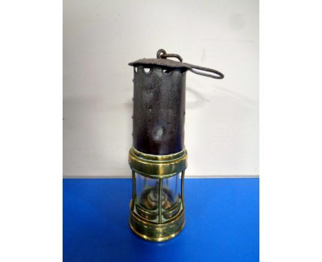 A vintage Patterson miner's lamp 