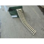 Very Rare AMMO Box containing 85 Dummy 20 mm Shells in Links