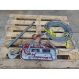Tractel TU16 Tirfor Winch C/W Wire Rops & Handle