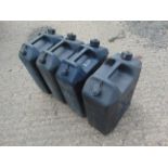 4x Standard Nato 5 gall Water Jerry Cans
