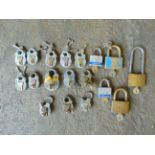 18 x MoD Padlocks