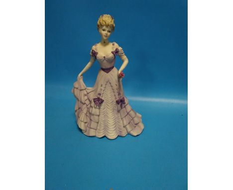 A COALPORT FIGURINE 'FIRST WALTZ' 
