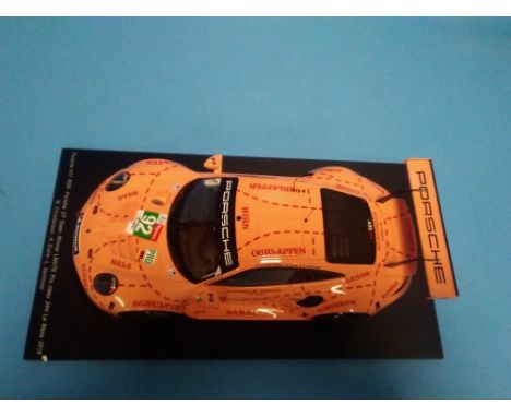 A BOXED SPARK PORSCHE 911 RSR 1:18 SCALE MODEL