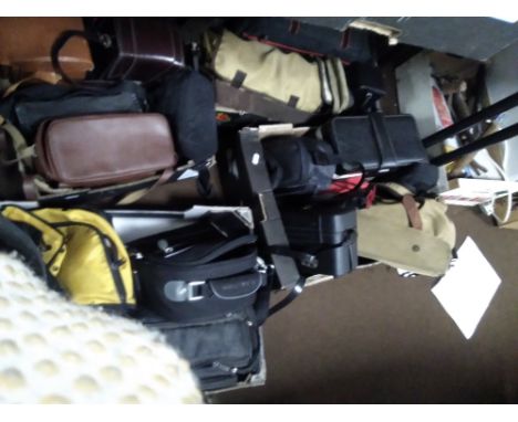 FOUR TRAYS OF CAMERA CASES (TRAYS NOT INCLUDED)