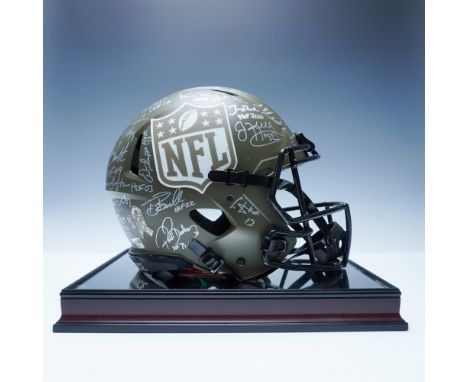 This extraordinary Riddell NFL Shield 2022 Salute to Service Speed Authentic Helmet is a collectorâ€™s dream, featuring 32 si