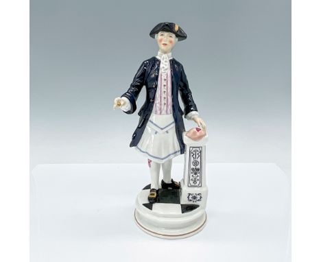 Limited edition hand painted with blue coat and tricorn hat. Michael Sutty signature backstamp. No number as this is a factor