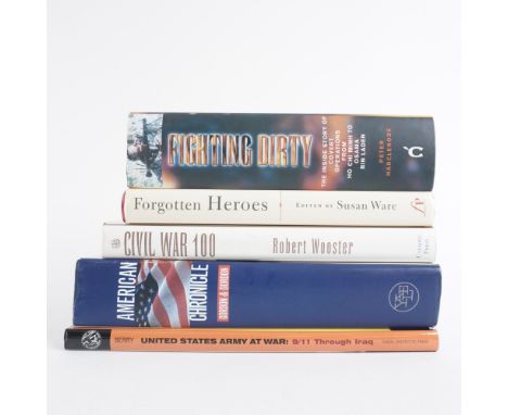 This collection of five hardcover books explores military history, covert operations, and American warfare. Fighting Dirty by