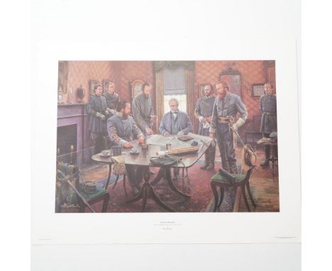 This limited edition offset lithograph entitled Gods and Generals (Antietam Campaign, Leesburg, Va., Sept. 5, 1862) by Mort K