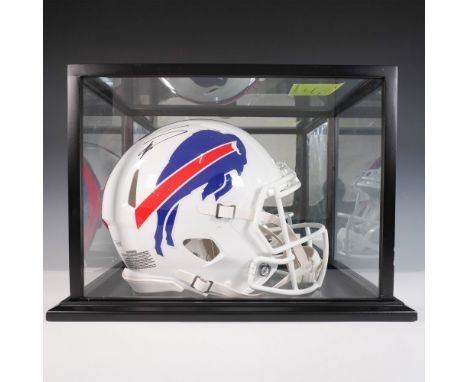 A Buffalo Bills Riddell Speed Authentic football helmet autographed by star wide receiver Stefon Diggs. This full-size authen