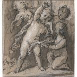 Wit, Jacob de: Studienblatt mit vier Putti