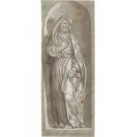 Veronesisch: Anfang 17. Jh. Der heilige Petrus in einer Nische, nach ...