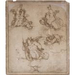 Italienisch: um 1600. Studienblatt mit Putti