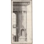 Ruez, Jakob Willibald: Wandaufriss mit Altar für die Kirche St. Verena in Bad W...