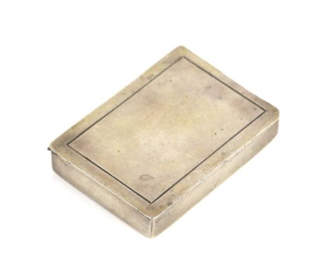 Book form Norwegian silver 830 grade snuff box.      5.5 x 4cm x 1cm depthlight scratching and abrasions to surfaceTop front 