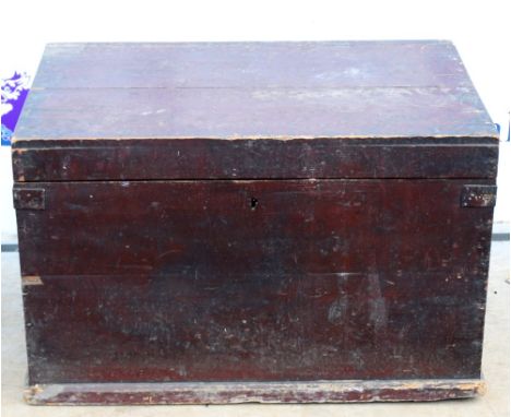20th century painted trunk,.      