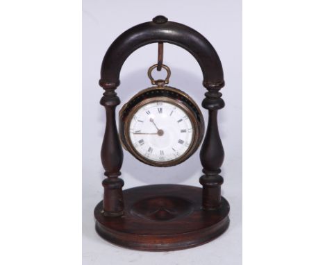 An early George III tortoiseshell and gilt metal pair cased pocket watch, by William Ordson, London, 4cm enamel dial inscribe