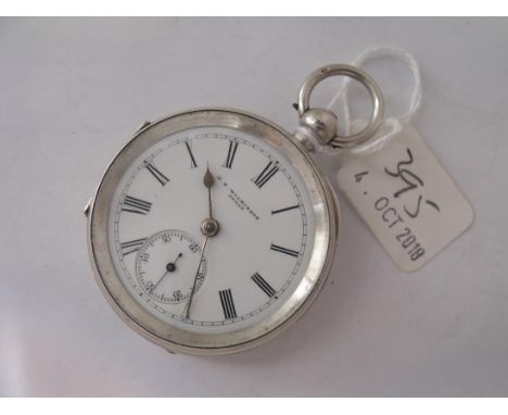 A silver pocket watch by Wilkinson     