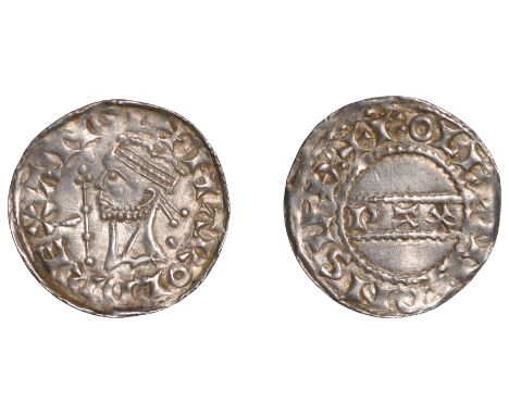 Harold II (1066), PAX type with Sceptre, Penny, Sudbury, Folcwine, Gp B, +harold rex angl, two pellets in field, one above th