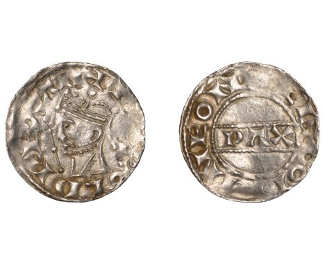 Harold II (1066), PAX type with Sceptre [BMC I; N 836; S 1186], Penny, Maldon, Godwine, Gp B, +h[–]rold rex an, rev. +godpine