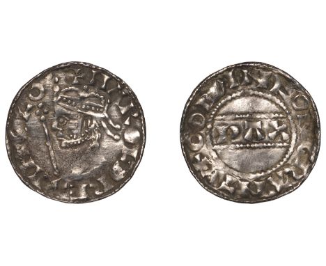 Harold II (1066), PAX type with Sceptre [BMC I; N 836; S 1186], Penny, Cambridge, Godwine, Gp A, +harold rex anglo:, rev. +go