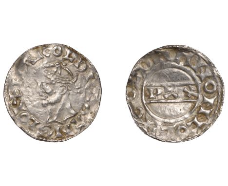 Harold II (1066), PAX type without Sceptre [BMC Ia; N 837; S 1187] , Penny, Colchester, Goldman, Gp D, +harold rex anglor, re