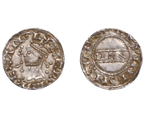 Harold II (1066), PAX type with Sceptre, Penny, Sudbury, Folcwine, Gp B, +harold rex angl, two pellets in field, one above th