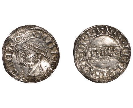 Harold II (1066), PAX type with Sceptre, Penny, Worcester, Vikingr, Gp A var., +narold rex anglo, rev. picing on piri, 1.27g/