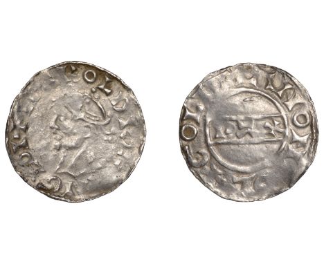 Harold II (1066), PAX type without Sceptre [BMC Ia; N 837; S 1187] , Penny, Colchester, Goldman, Gp D, +harold re[x a]ngloi, 