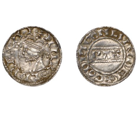Harold II (1066), PAX type with Sceptre [BMC I; N 836; S 1186], Penny, London, Godric, Gp B, +harold rex ai, rev. +godric on 