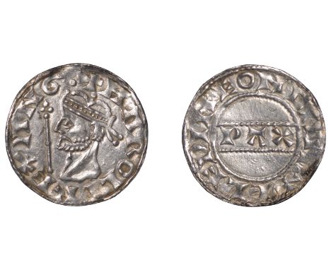 Harold II (1066), PAX type with Sceptre [BMC I; N 836; S 1186], Penny, Canterbury, Ælfwine, Gp A, +harold rex anglo, rev. +el