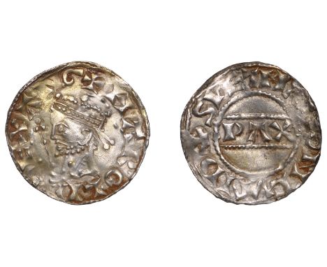 Harold II (1066), PAX type with Sceptre, Penny, London, Swetman, Gp B, +harold rex ang, rev. +spetman on lvnd, 1.32g/2h (Bt 8
