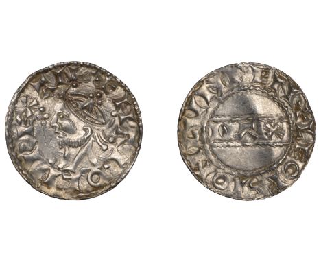 Harold II (1066), PAX type with Sceptre [BMC I; N 836; S 1186], Penny, London, Leofsige, Gp D var., +harold rex ang, rev. +le