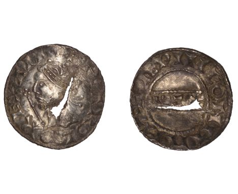 Harold II (1066), PAX type with Sceptre [BMC I; N 836; S 1186], Penny, Northampton, Sæwine, Gp D var., +harold rex ang, rev. 