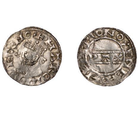 Harold II (1066), PAX type with Sceptre, Penny, Oxford, Ælfwi, Gp B, +harold rex ng, rev. +ielfpi on oxenefo, 1.33g/9h (Bt 10