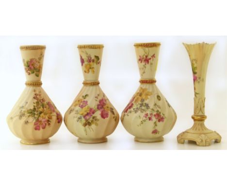 Four Royal Worcester blush ivory vasese Conditions reports are not available for our Interiors Sale.