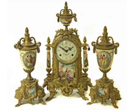 Reproduction clock garniture Conditions reports are not available for our Interiors Sale.