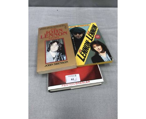 LOT OF JOHN LENNON AND BEATLES BOOKSincluding 'Vintage Lennon', 'Who Killed John Lennon' etc