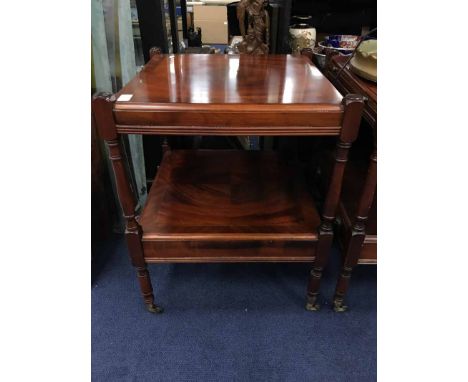 PAIR OF REPRODUCTION SQUARE LAMP TABLES