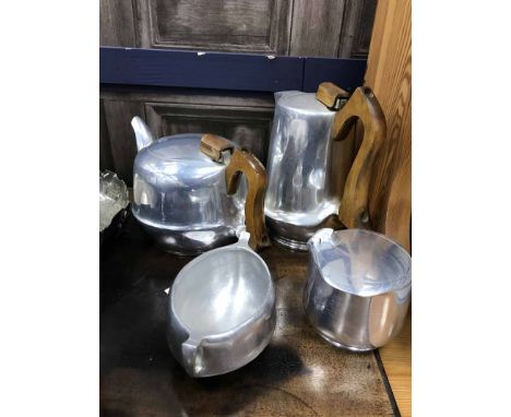 LOT OF SILVER PLATED ITEMSincluding picquot ware tea service
