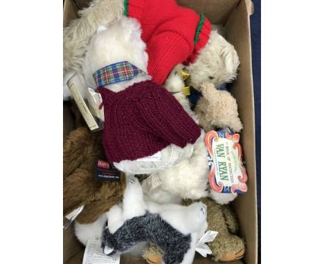 LARGE LOT OF TEDDY BEARSincluding Steiff examples and modern bears 