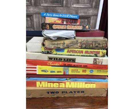 LOT OF VINTAGE BOARD GAMES AND TOYSincluding Mine a Million, Cluedo etc