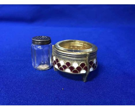 LOT OF SILVER AND OTHER ITEMS including a silver cruet set and a silver trinket box amongst other items (6)