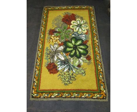 Vintage wool rug60x95cm