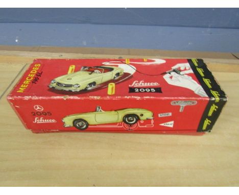 Vintage boxed Schuco 2095 Mercedes 190 SL wind up car with leaflet and accessories&nbsp;
