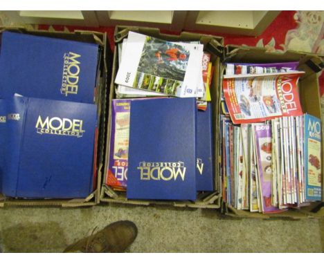 3 trays Model collector magazines some with ring binders