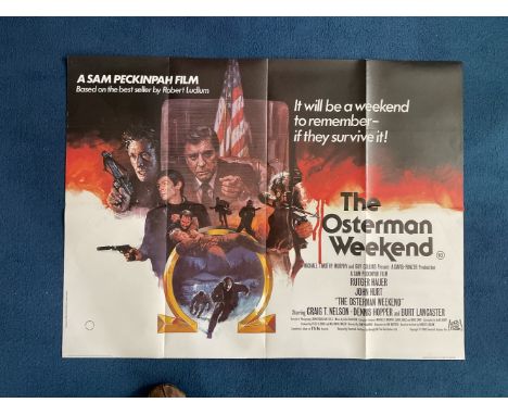 The Osterman Weekend, Original Cinema Movie Poster starring Craig T Nelson, Dennis Hopper and Burt Lancaster, good condition.