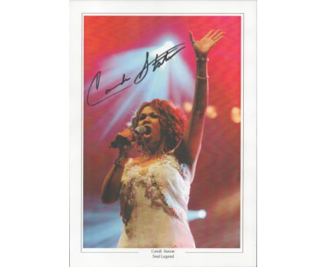 Singer, Candi Staton signed 12x8 colour promo photograph. Staton (born March 13, 1940)is an American singer-songwriter, best 