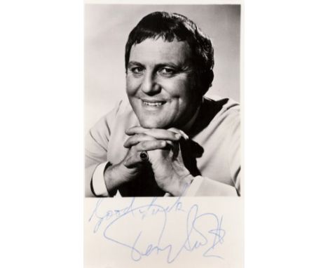 Terry Scott signed 6x4 black and white photo. Scott was an English actor and comedian who appeared in seven Carry On films. H